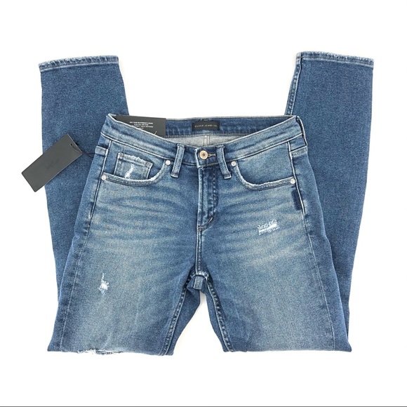 Silver Jeans Blue Slim Leg Mid Rise Jeans - Picture 2 of 9
